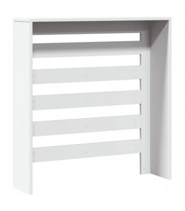 vidaXL Radiator Cover White 78x20x82 cm Engineered Wood — Size: 78 x 20 x 82 cm — V0672052477