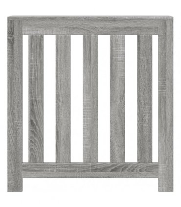 vidaXL Radiator Cover Grey Sonoma 78x20x82 cm Engineered Wood — Size: 78 x 20 x 82 cm — V0672052479