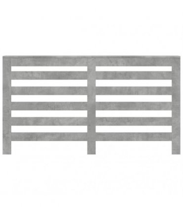 vidaXL Radiator Cover Concrete Grey 149x20x82 cm Engineered Wood — Size: 149 x 20 x 82 cm — V0672052483