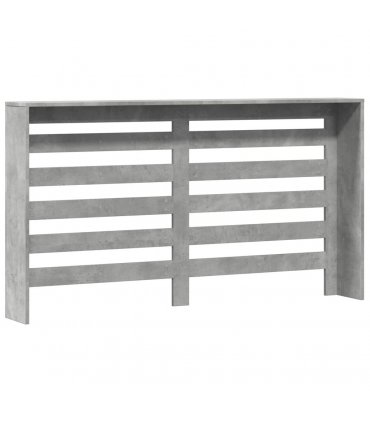 vidaXL Radiator Cover Concrete Grey 149x20x82 cm Engineered Wood — Size: 149 x 20 x 82 cm — V0672052483