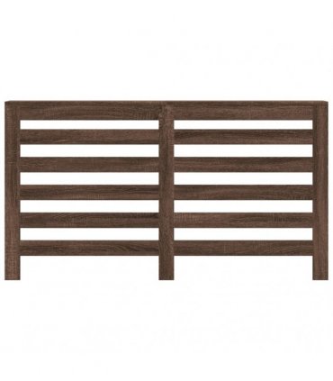 vidaXL Radiator Cover Brown Oak 149x20x82 cm Engineered Wood — Size: 149 x 20 x 82 cm