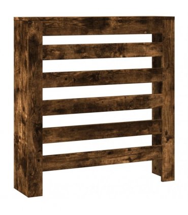 vidaXL Radiator Cover Smoked Oak 78x20x82 cm Engineered Wood — Size: 78 x 20 x 82 cm — V0672052485