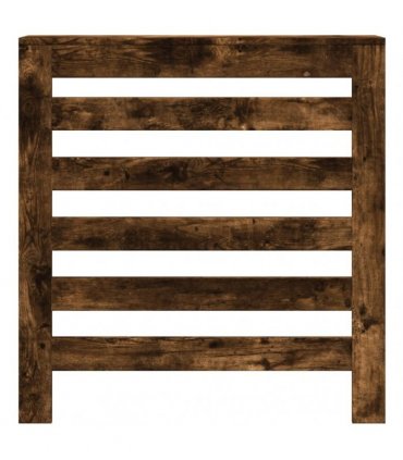 vidaXL Radiator Cover Smoked Oak 78x20x82 cm Engineered Wood — Size: 78 x 20 x 82 cm — V0672052485
