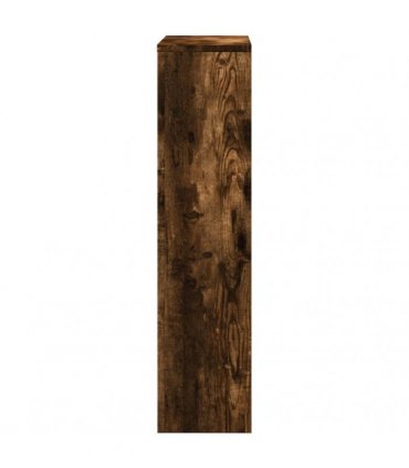 vidaXL Radiator Cover Smoked Oak 78x20x82 cm Engineered Wood — Size: 78 x 20 x 82 cm — V0672052485