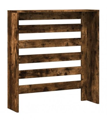 vidaXL Radiator Cover Smoked Oak 78x20x82 cm Engineered Wood — Size: 78 x 20 x 82 cm — V0672052485