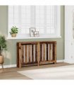 vidaXL Radiator Cover Old Wood 149x20x82 cm Engineered Wood — Size: 149 x 20 x 82 cm — V0672052486