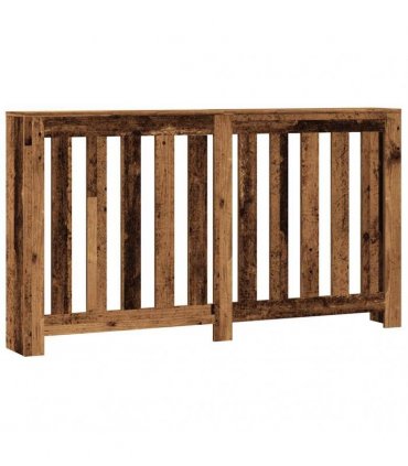 vidaXL Radiator Cover Old Wood 149x20x82 cm Engineered Wood — Size: 149 x 20 x 82 cm — V0672052486