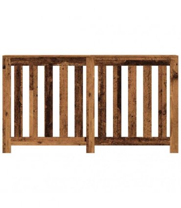 vidaXL Radiator Cover Old Wood 149x20x82 cm Engineered Wood — Size: 149 x 20 x 82 cm — V0672052486