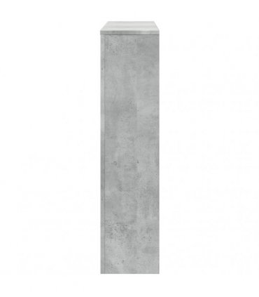 vidaXL Radiator Cover Concrete Grey 175x20x82 cm Engineered Wood — Size: 175 x 20 x 82 cm