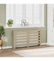 vidaXL Radiator Cover Sonoma Oak 149x20x82 cm Engineered Wood — Size: 149 x 20 x 82 cm — V0672052488