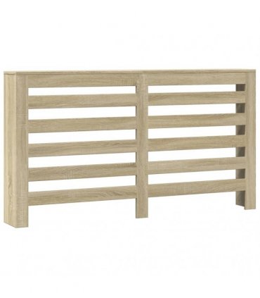 vidaXL Radiator Cover Sonoma Oak 149x20x82 cm Engineered Wood — Size: 149 x 20 x 82 cm — V0672052488