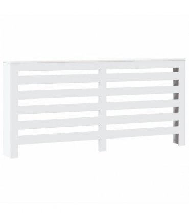 vidaXL Radiator Cover White 175x20x82 cm Engineered Wood — Size: 175 x 20 x 82 cm — V0672052492