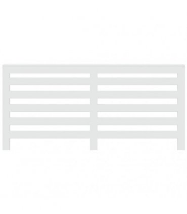 vidaXL Radiator Cover White 175x20x82 cm Engineered Wood — Size: 175 x 20 x 82 cm — V0672052492
