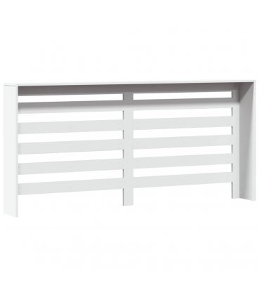 vidaXL Radiator Cover White 175x20x82 cm Engineered Wood — Size: 175 x 20 x 82 cm — V0672052492