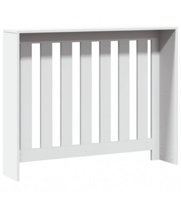 vidaXL Radiator Cover White 104x20x82 cm Engineered Wood — Size: 104 x 20 x 82 cm — V0672052493