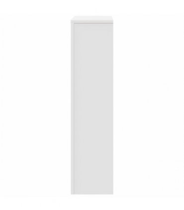 vidaXL Radiator Cover White 104x20x82 cm Engineered Wood — Size: 104 x 20 x 82 cm — V0672052493