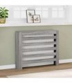 vidaXL Radiator Cover Grey Sonoma 104x20x82 cm Engineered Wood — Size: 104 x 20 x 82 cm — V0672052495