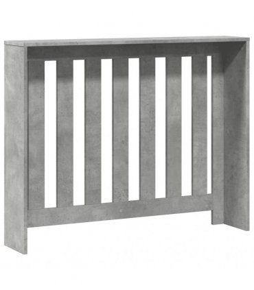 vidaXL Radiator Cover Concrete Grey 104x20x82 cm Engineered Wood — Size: 104 x 20 x 82 cm — V0672052496
