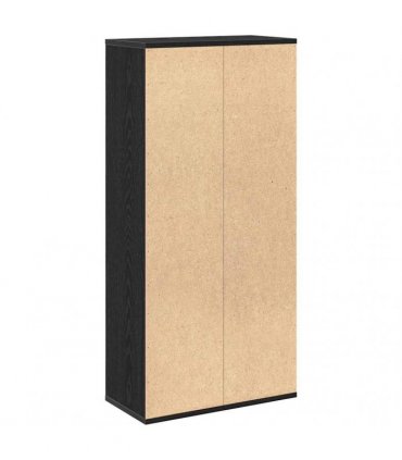 vidaXL Bookcase Black Oak 50 x 25 x 102 cm