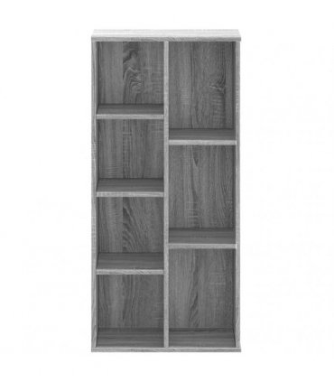 vidaXL Bookcase Grey Sonoma 50x25x105 cm Engineered Wood