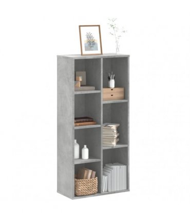 vidaXL Bookcase Concrete Grey 50x25x105 cm Engineered Wood