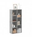vidaXL Bookcase Concrete Grey 50x25x105 cm Engineered Wood