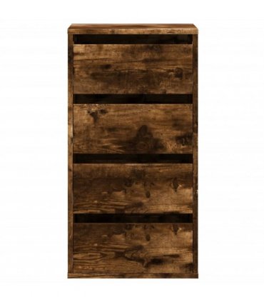 vidaXL Corner Chest of Drawers Old Wood 40x41x76 cm Engineered Wood — Size: 40 x 41 x 76 cm