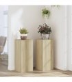 vidaXL Plant Stands 2 pcs Sonoma Oak 30x30x70 cm Engineered wood — Size: 30 x 30 x 70 cm