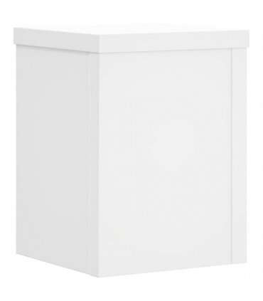 vidaXL Plant Stands 2 pcs White 15x15x20 cm Engineered Wood — Size: 15 x 15 x 20 cm
