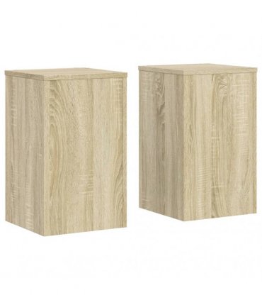 vidaXL Plant Stands 2 pcs Sonoma Oak 30x30x50 cm Engineered wood — Size: 30 x 30 x 50 cm
