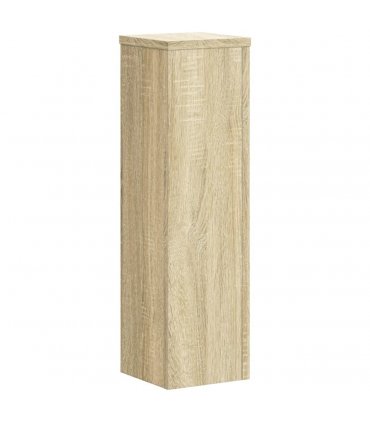 vidaXL Plant Stand 2pcs Sonoma Oak 17x17x60 cm Engineered Wood — Size: 17 x 17 x 60 cm