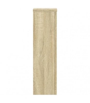 vidaXL Plant Stand 2pcs Sonoma Oak 17x17x60 cm Engineered Wood — Size: 17 x 17 x 60 cm