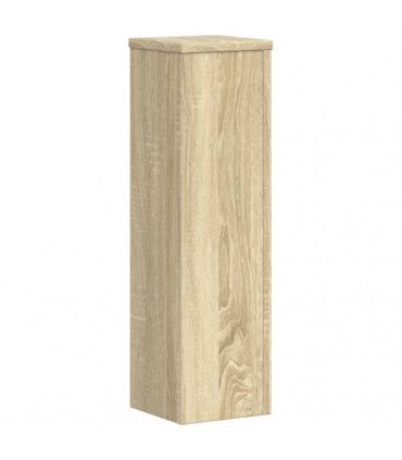 vidaXL Plant Stand 2pcs Sonoma Oak 17x17x60 cm Engineered Wood — Size: 17 x 17 x 60 cm