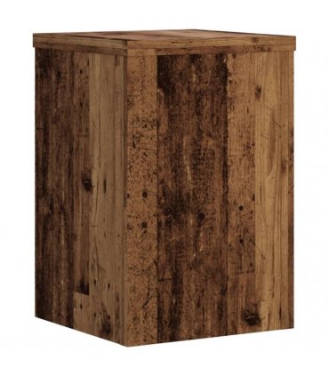 vidaXL Plant Stands 2 pcs Old Wood 25x25x35 cm Engineered Wood — Size: 25 x 25 x 35 cm