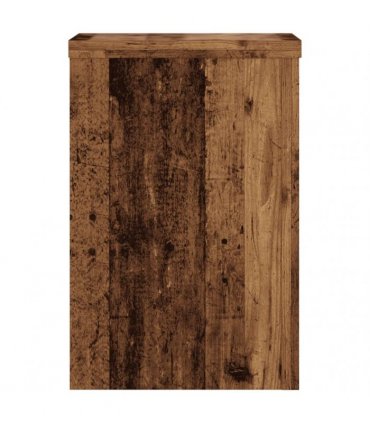 vidaXL Plant Stands 2 pcs Old Wood 25x25x35 cm Engineered Wood — Size: 25 x 25 x 35 cm