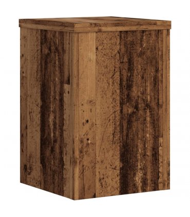 vidaXL Plant Stands 2 pcs Old Wood 25x25x35 cm Engineered Wood — Size: 25 x 25 x 35 cm
