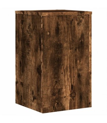 vidaXL Plant Stands 2 pcs Smoked Oak 30x30x50 cm Engineered wood — Size: 30 x 30 x 50 cm
