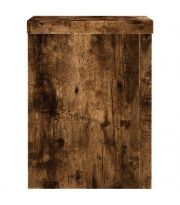 vidaXL Plant Stands 2 pcs Smoked Oak 15x15x20 cm Engineered Wood — Size: 15 x 15 x 20 cm