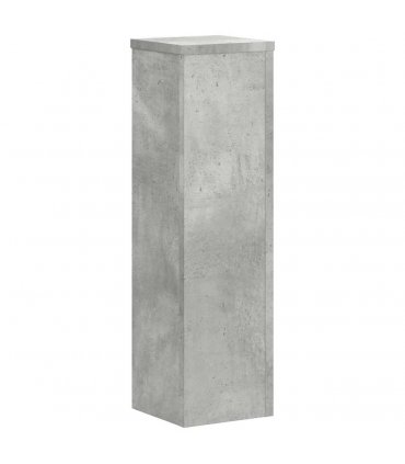 vidaXL Plant Stand 2pcs Concrete Grey 17x17x60 cm Engineered Wood — Size: 17 x 17 x 60 cm