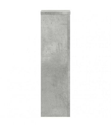 vidaXL Plant Stand 2pcs Concrete Grey 17x17x60 cm Engineered Wood — Size: 17 x 17 x 60 cm