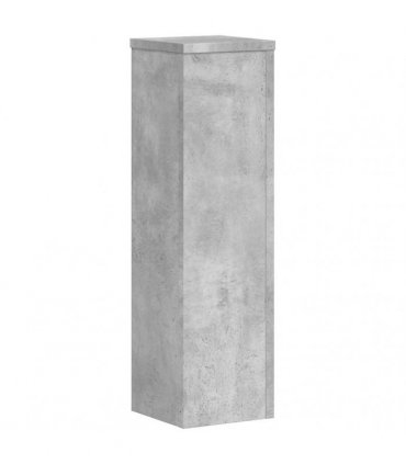 vidaXL Plant Stand 2pcs Concrete Grey 17x17x60 cm Engineered Wood — Size: 17 x 17 x 60 cm