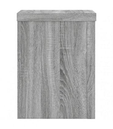 vidaXL Plant Stands 2 pcs Grey Sonoma 15x15x20 cm Engineered Wood — Size: 15 x 15 x 20 cm