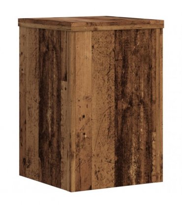 vidaXL Plant Stands 2 pcs Old Wood 20x20x30 cm Engineered Wood — Size: 20 x 20 x 30 cm