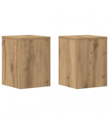 vidaXL Plant Stands 2 pcs Artisan Oak 25x25x35 cm Engineered Wood — Size: 25 x 25 x 35 cm