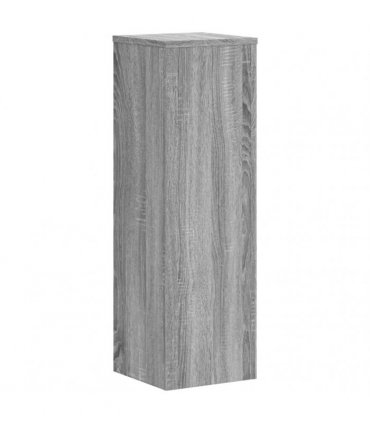 vidaXL Plant Stand 2pcs Grey Sonoma 25x25x80 cm Engineered Wood — Size: 25 x 25 x 80 cm