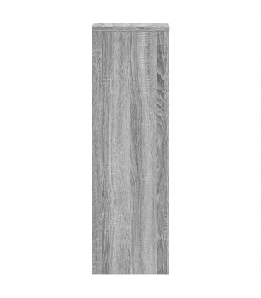 vidaXL Plant Stand 2pcs Grey Sonoma 25x25x80 cm Engineered Wood — Size: 25 x 25 x 80 cm