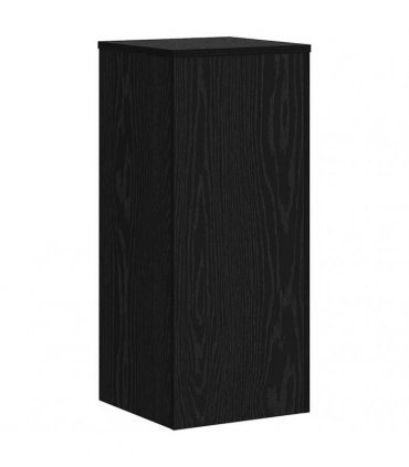 vidaXL Plant Stand 2 pcs Black Oak 30 x 30 x 70 cm Engineered Wood