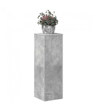 vidaXL Plant Stand Concrete Grey 33x33x100 cm Engineered Wood