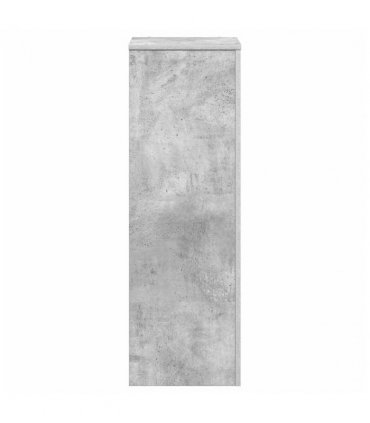 vidaXL Plant Stand Concrete Grey 33x33x100 cm Engineered Wood