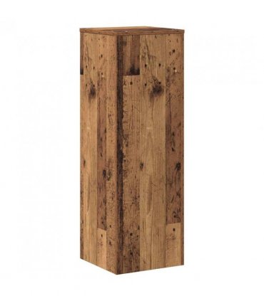 vidaXL Plant Stand Old Wood 33x33x100 cm Engineered Wood